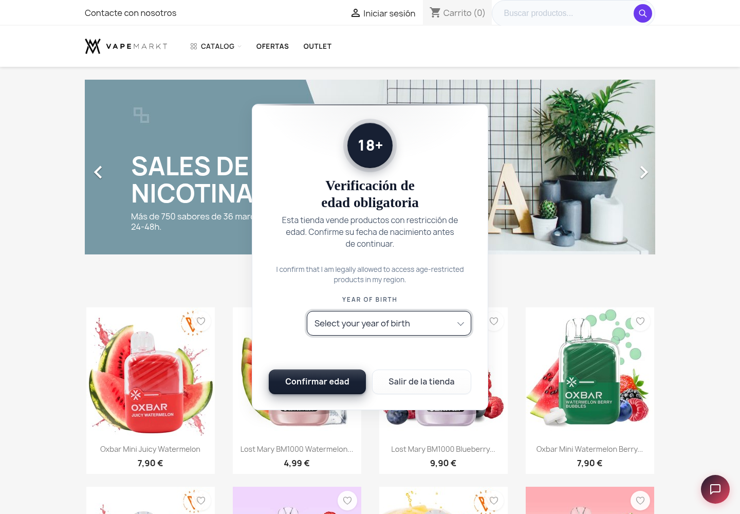 Birth-year dropdown verification method on PrestaShop 9