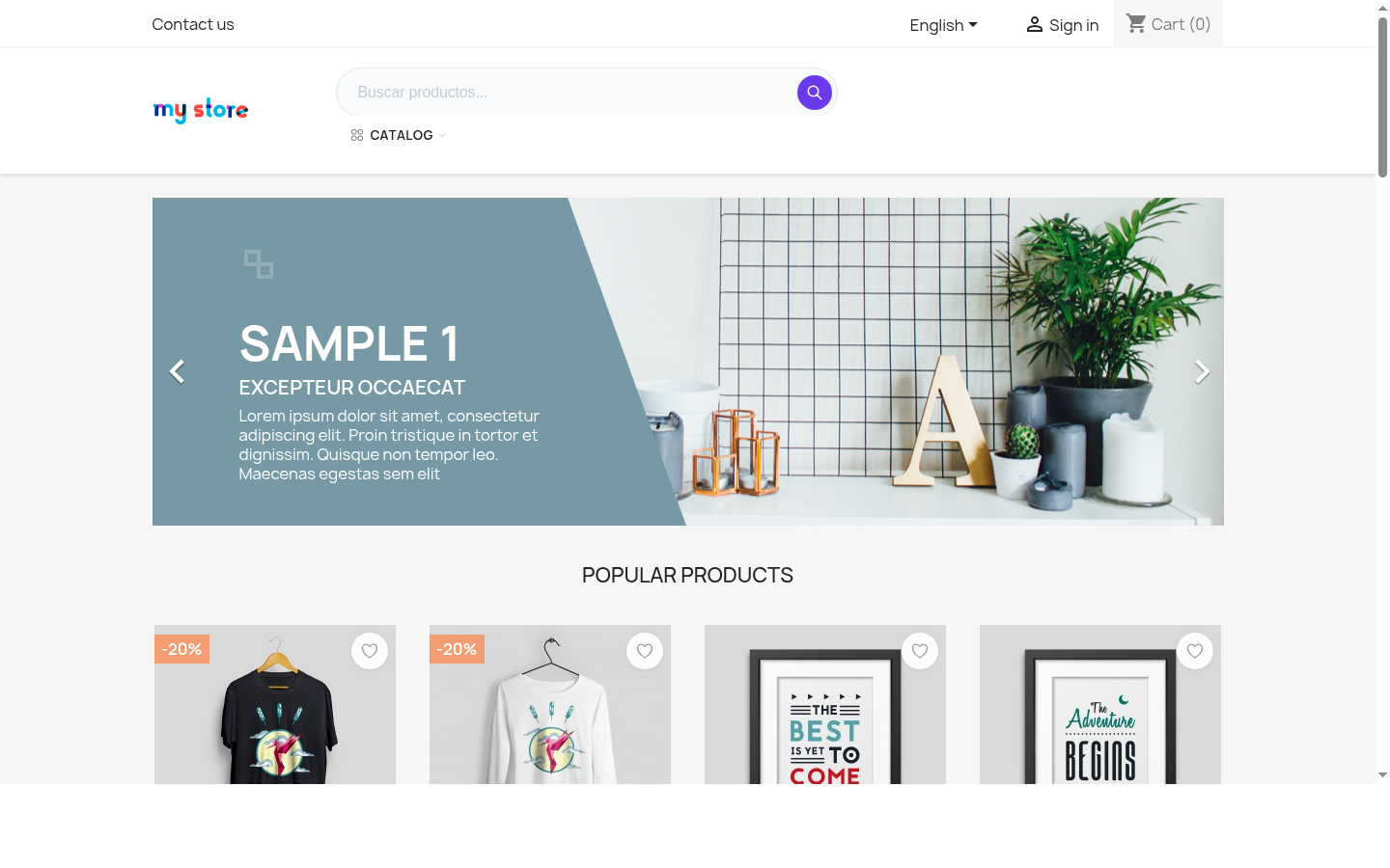 NP Mega Menu PrestaShop 8 desktop homepage