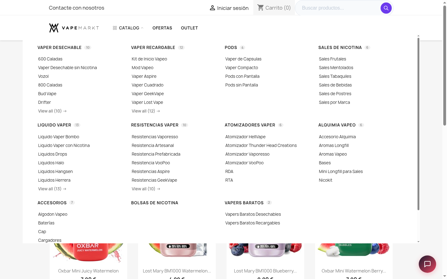 NP Mega Menu PrestaShop 9 desktop dropdown