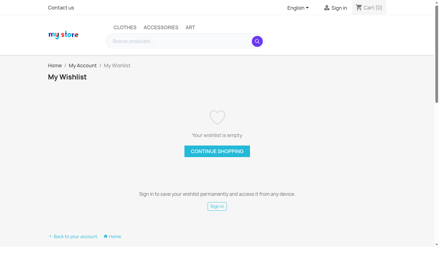 NP Wishlist PrestaShop 8 wishlist page